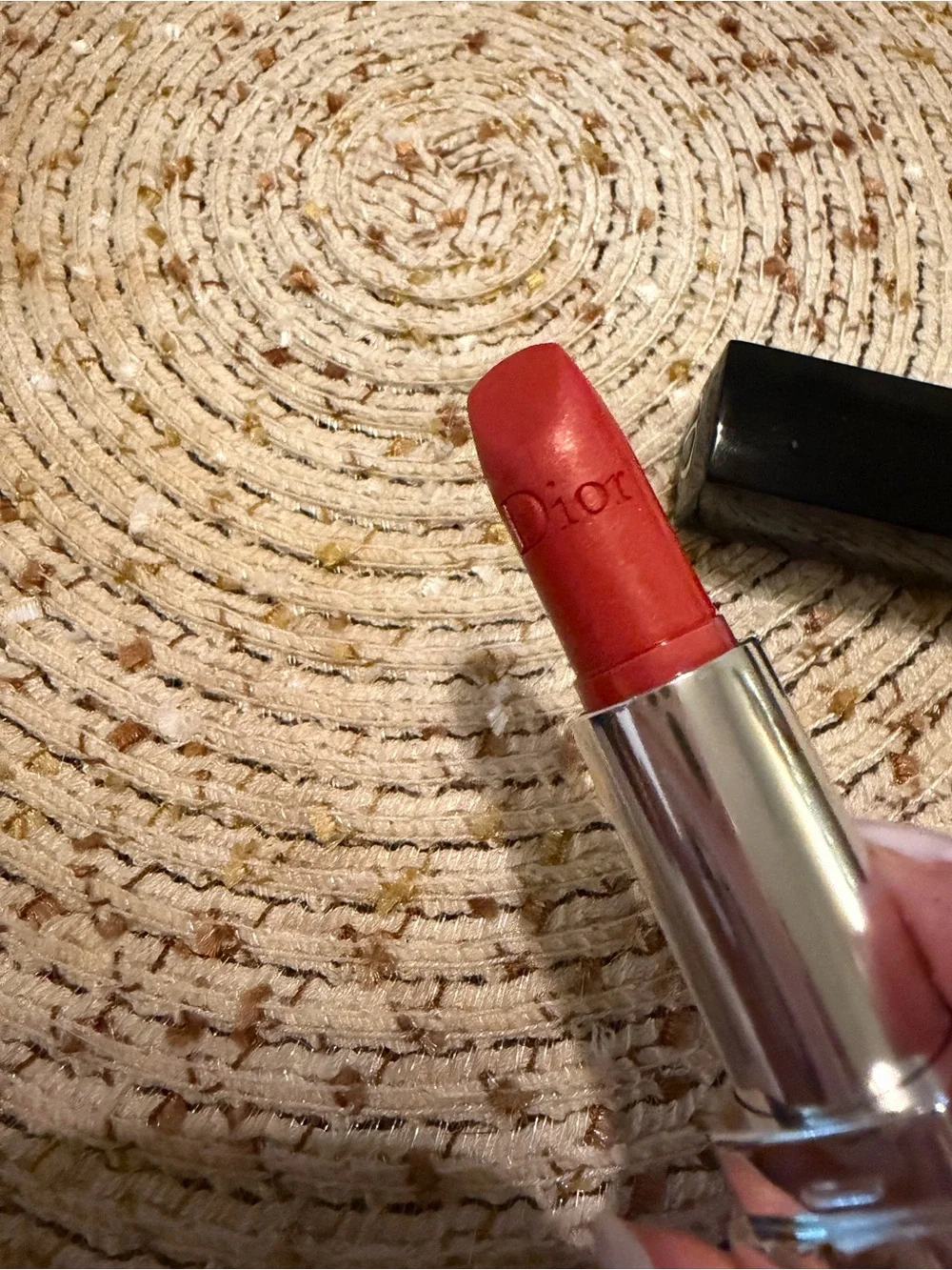 Dior Satin rouge 555 dolce vita